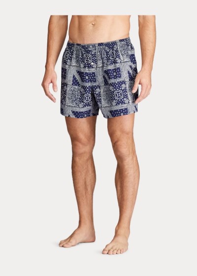 Men's Polo Ralph Lauren Bandanna-Print Cotton Boxers | 158034TSU